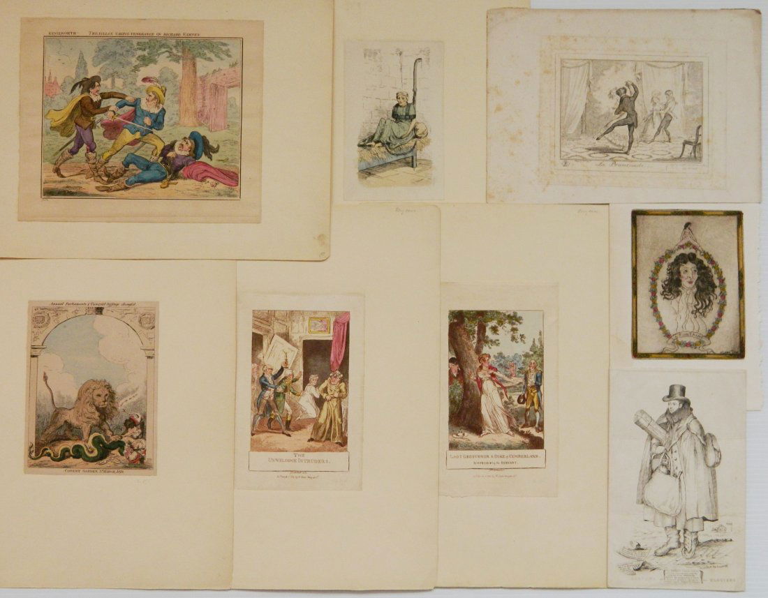 8 Antique prints (1 of 8)