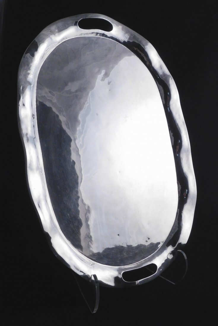 Mexican sterling silver serving tray (1 of 5)