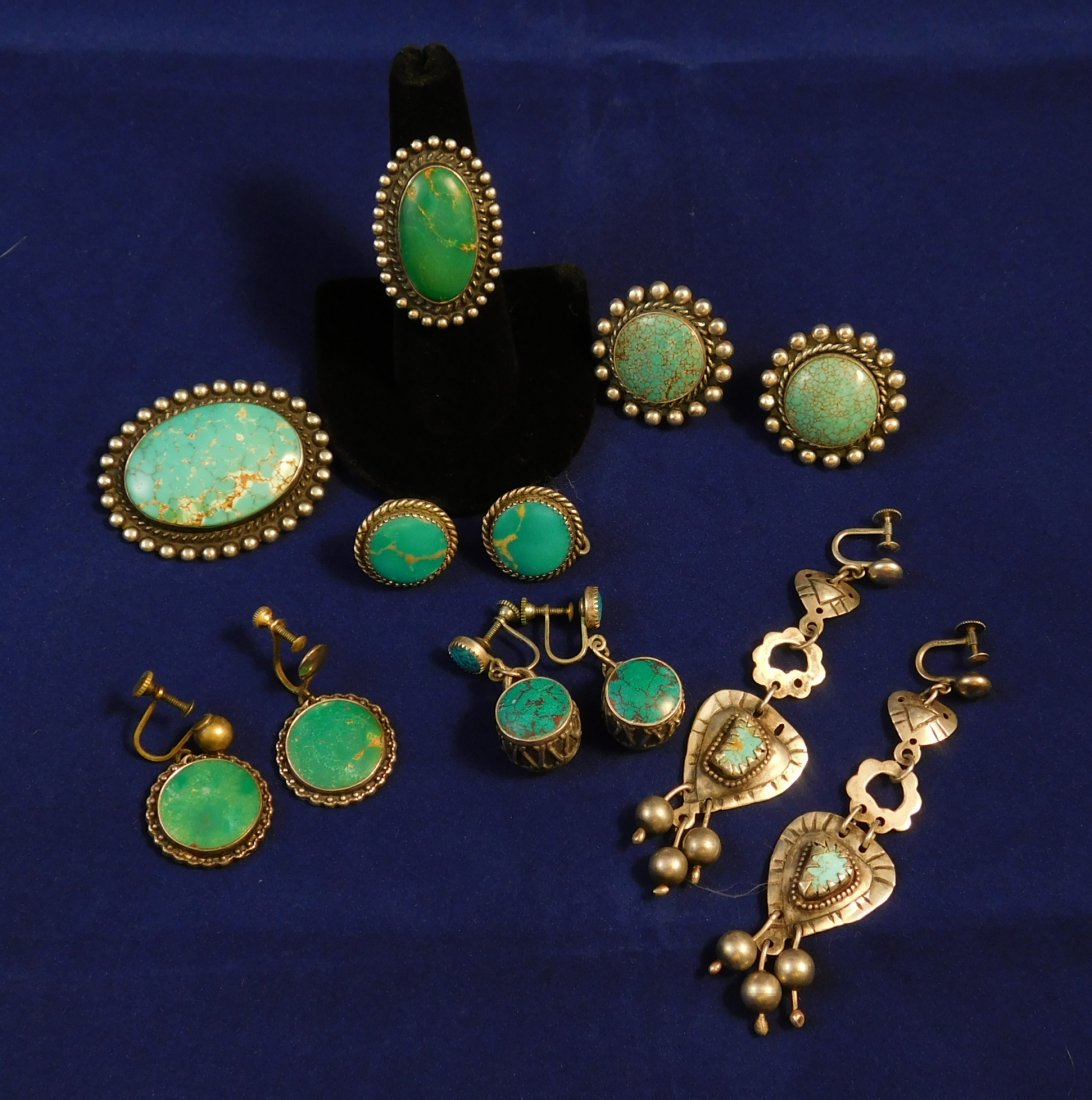 Native American silver and turquoise jewelry (1 of 6)