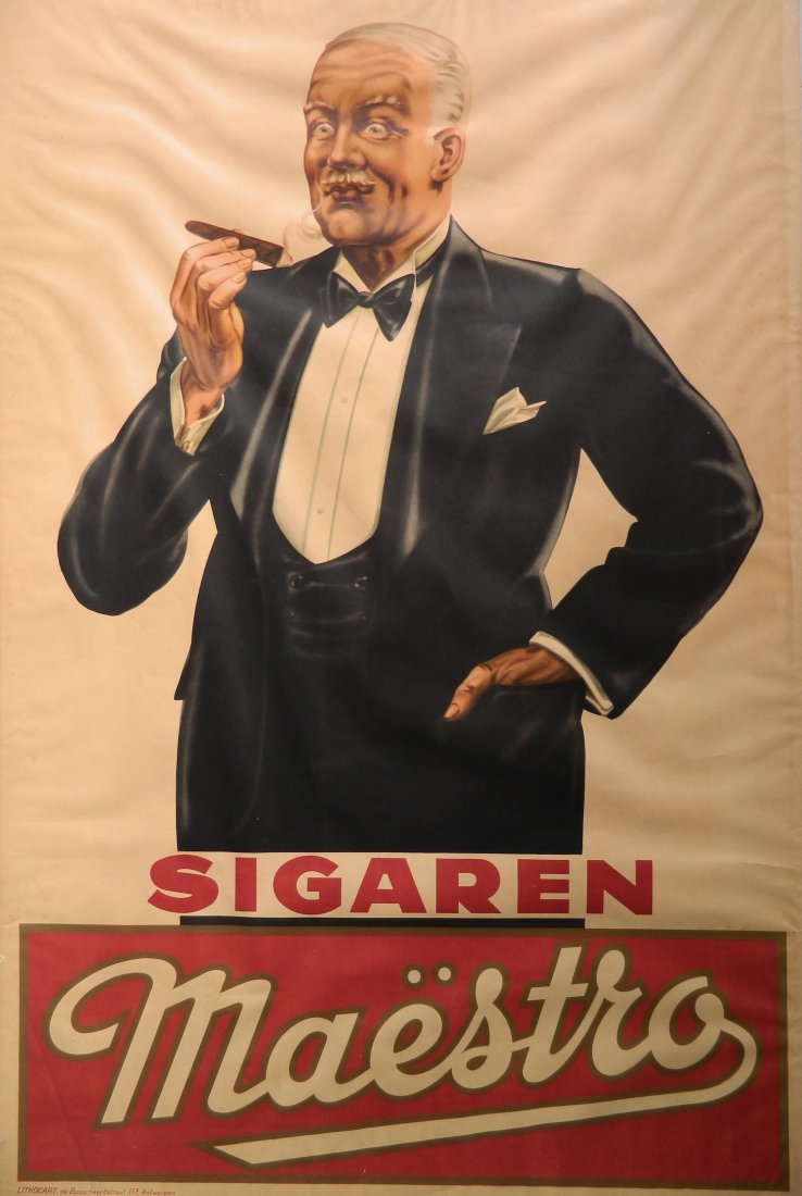 Vintage Sigaren Maestro Cigar poster (1 of 3)