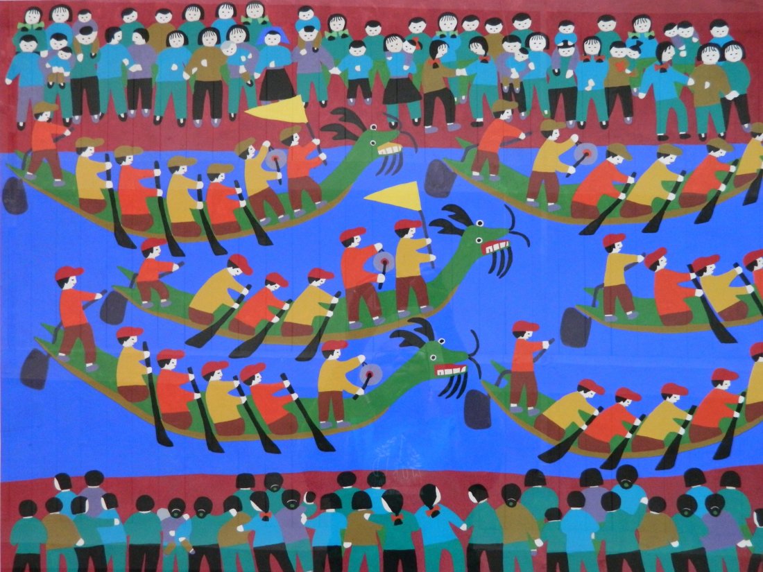 20th c. Chinese School silkscreen (1 of 3)