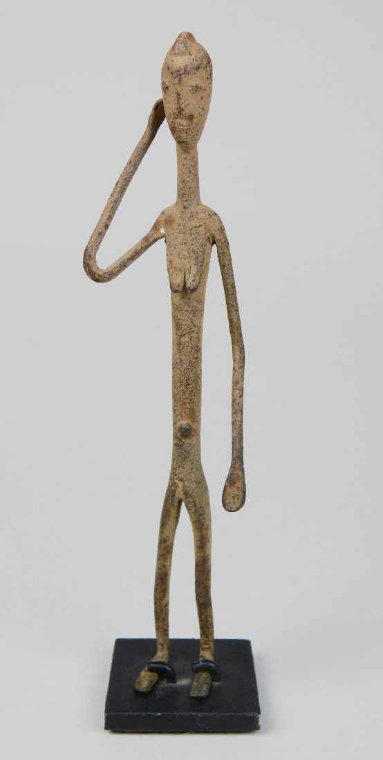 Early 20th c. Iron ceremonial figure, Dogon (1 of 4)