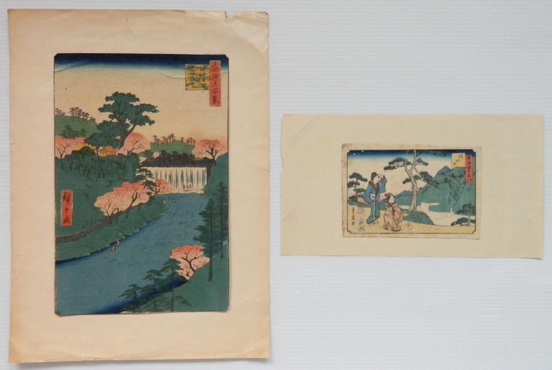 Hiroshige Utagawa 2 woodblocks (1 of 5)