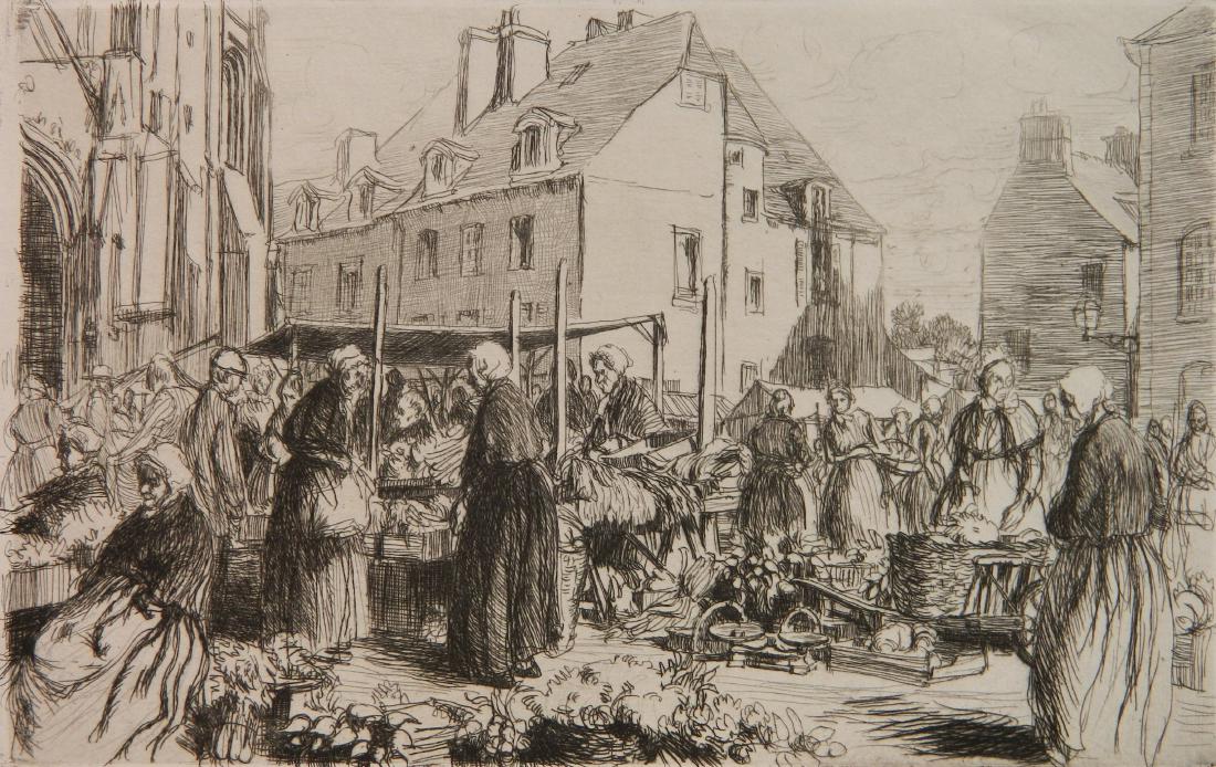 Felix Buhot etching (1 of 4)