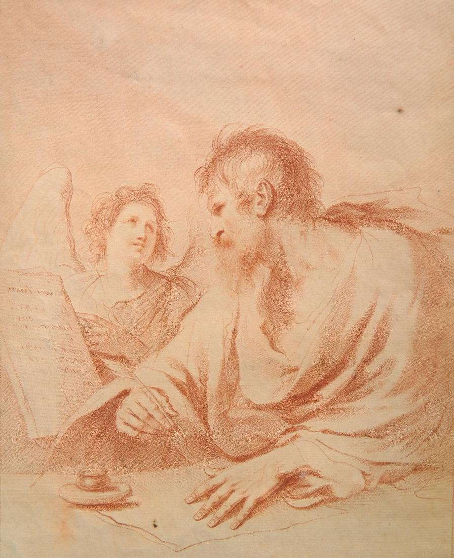 after Guercino stipple engraving (1 of 3)