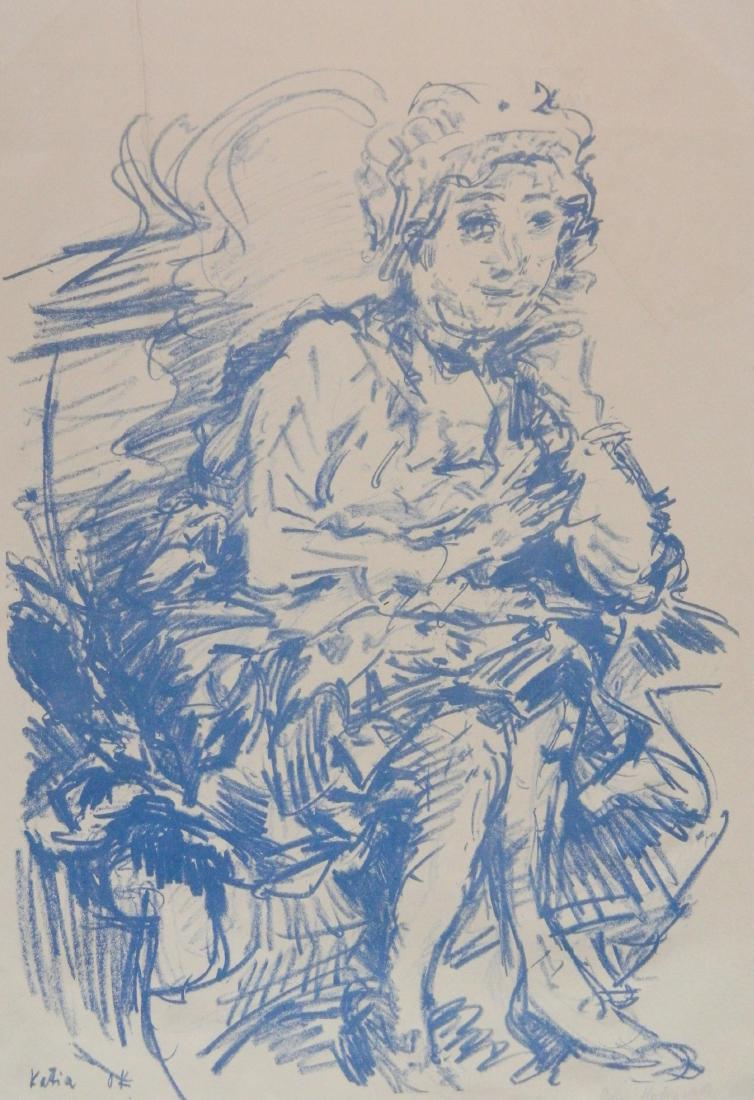 Oscar Kokoschka lithograph (1 of 4)