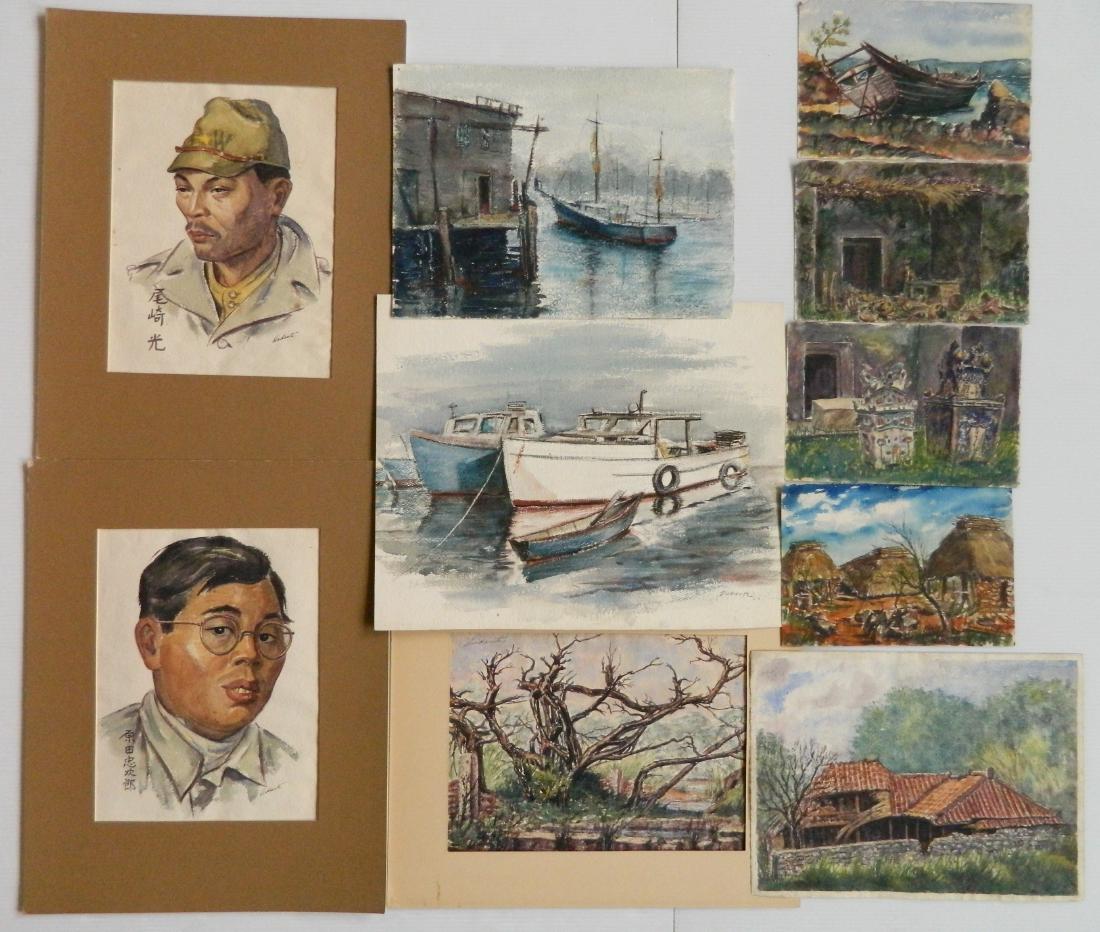 Michael Dadante 13 watercolors and pastel (1 of 8)