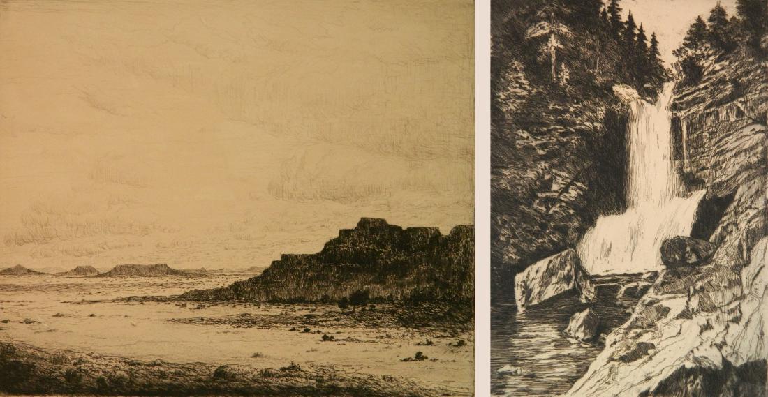 Albert L. Groll 2 etchings (1 of 7)