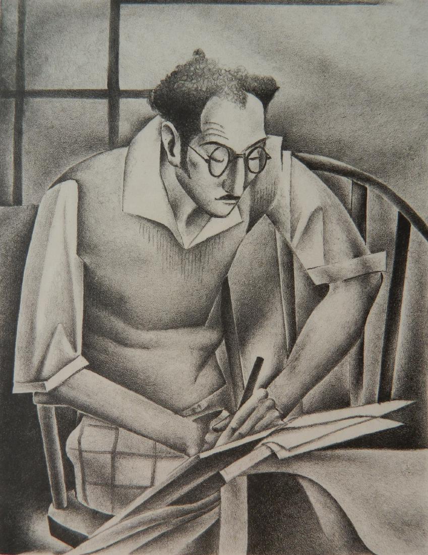 Everett Gee Jackson lithograph: Everett Gee Jackson- The Print Maker- lithograph, 1934, signed and dated in pencil, also signed in pencil by the printer Ivan Messenger, very good condition. 8 x 6 1/4''