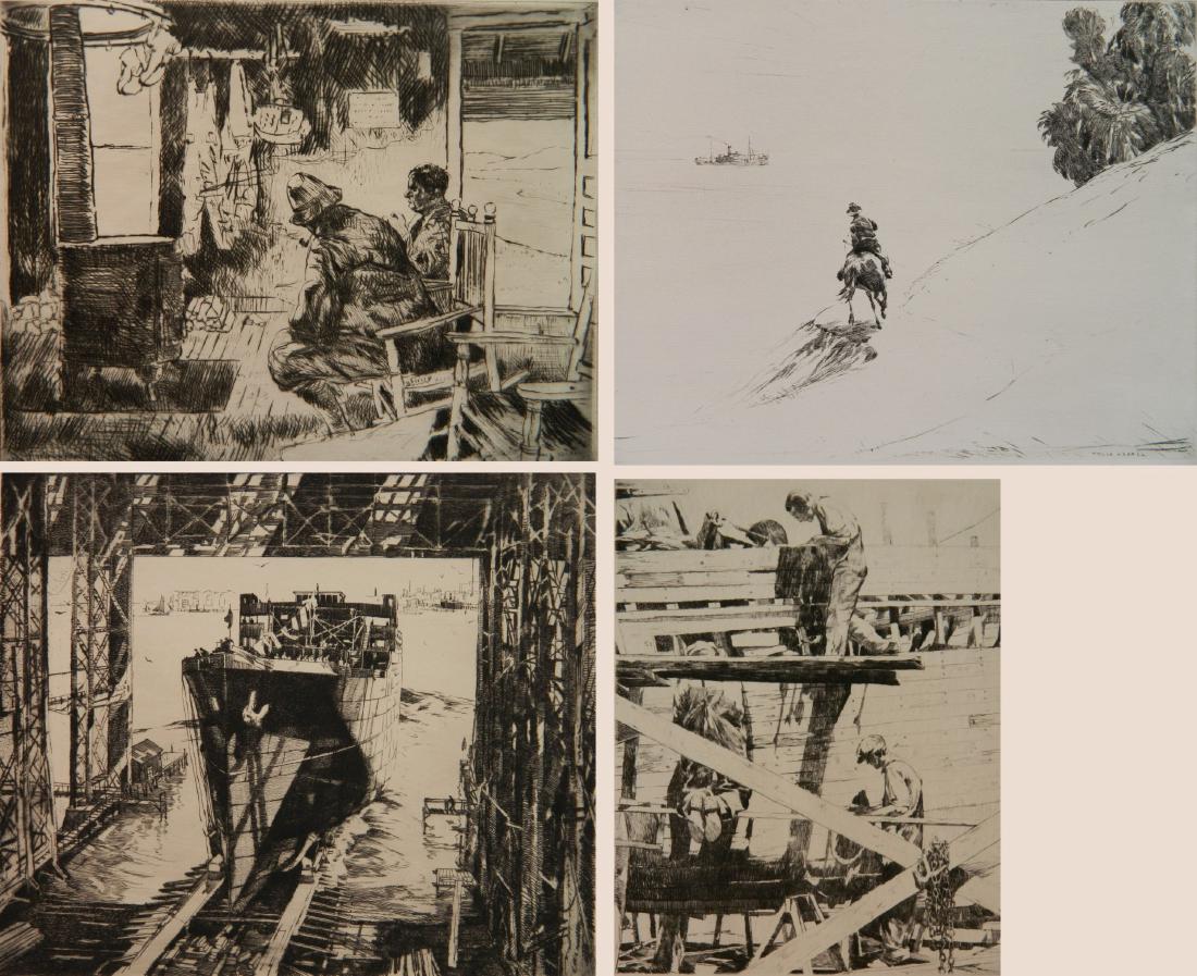 Philip Kappel 4 etchings (1 of 9)