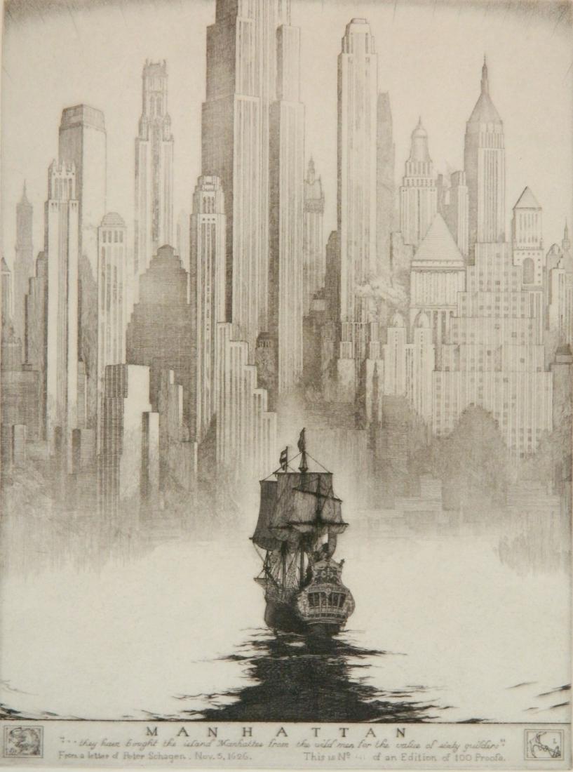 Robert Lawson etching (1 of 4)