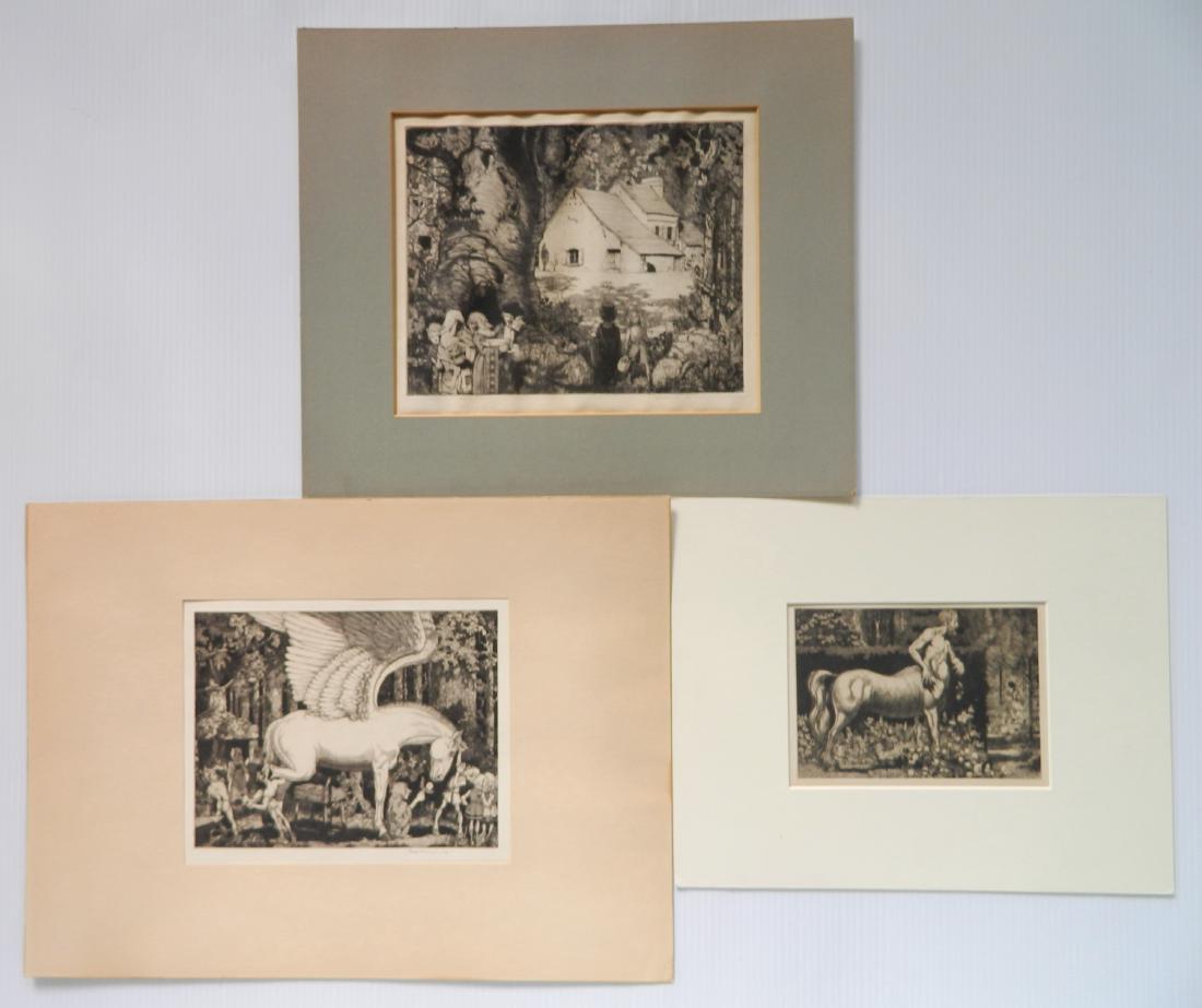 Robert Lawson 3 etchings (1 of 6)