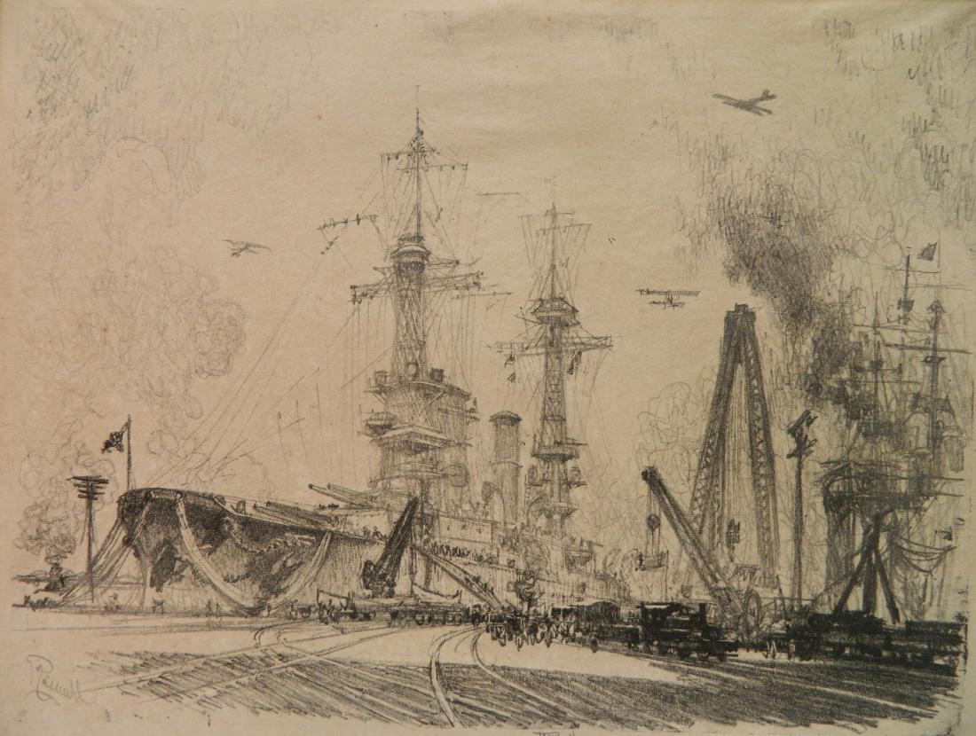 Joseph Pennell lithograph (1 of 4)