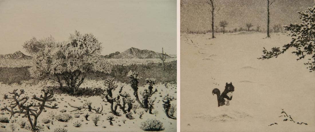 Alfred Rudolph 2 etchings (1 of 7)