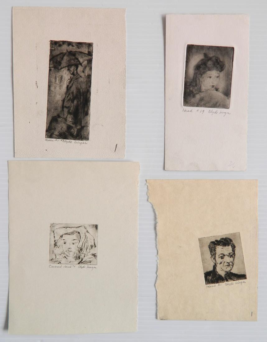Clyde Singer 4 etchings (1 of 6)