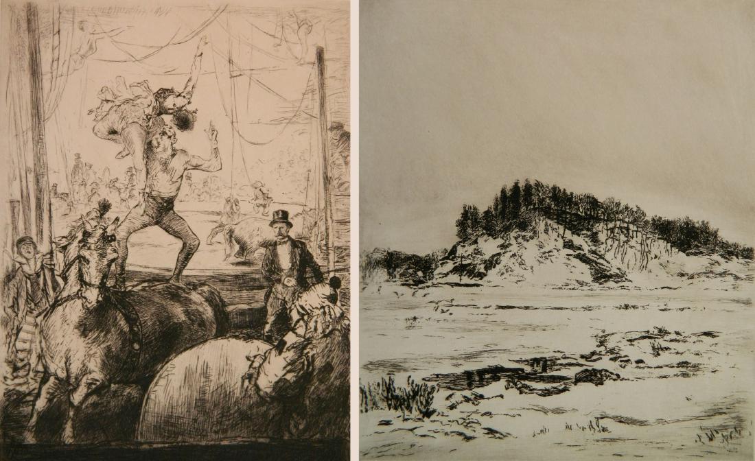 George Wright 2 etchings (1 of 7)