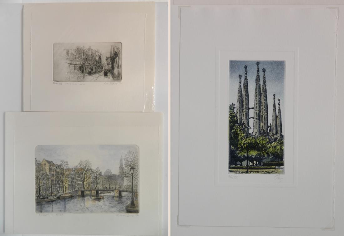 Richard Bond 2 etchings (1 of 9)