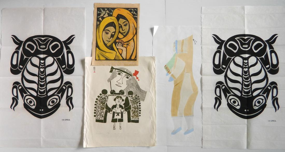 5 Inuit art prints (1 of 7)