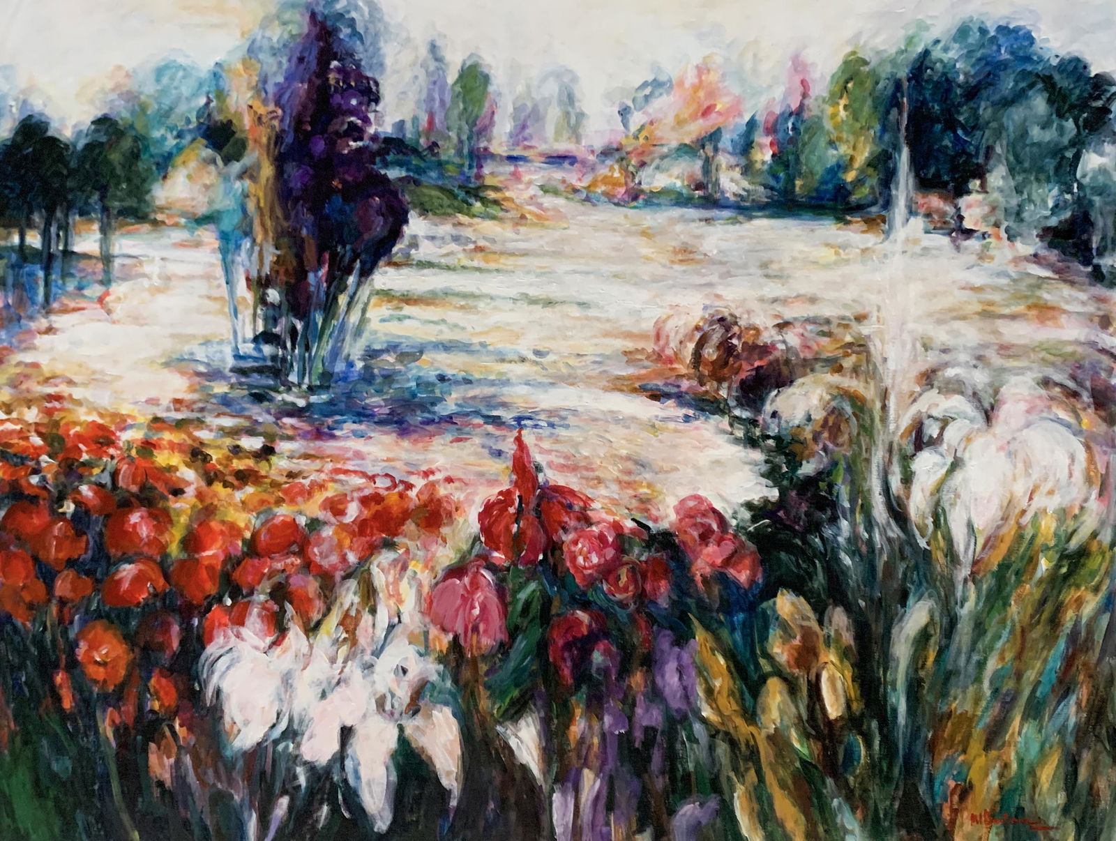 Mary Dulon - 'La Clainere' - Original acrylic on canvas (1 of 5)