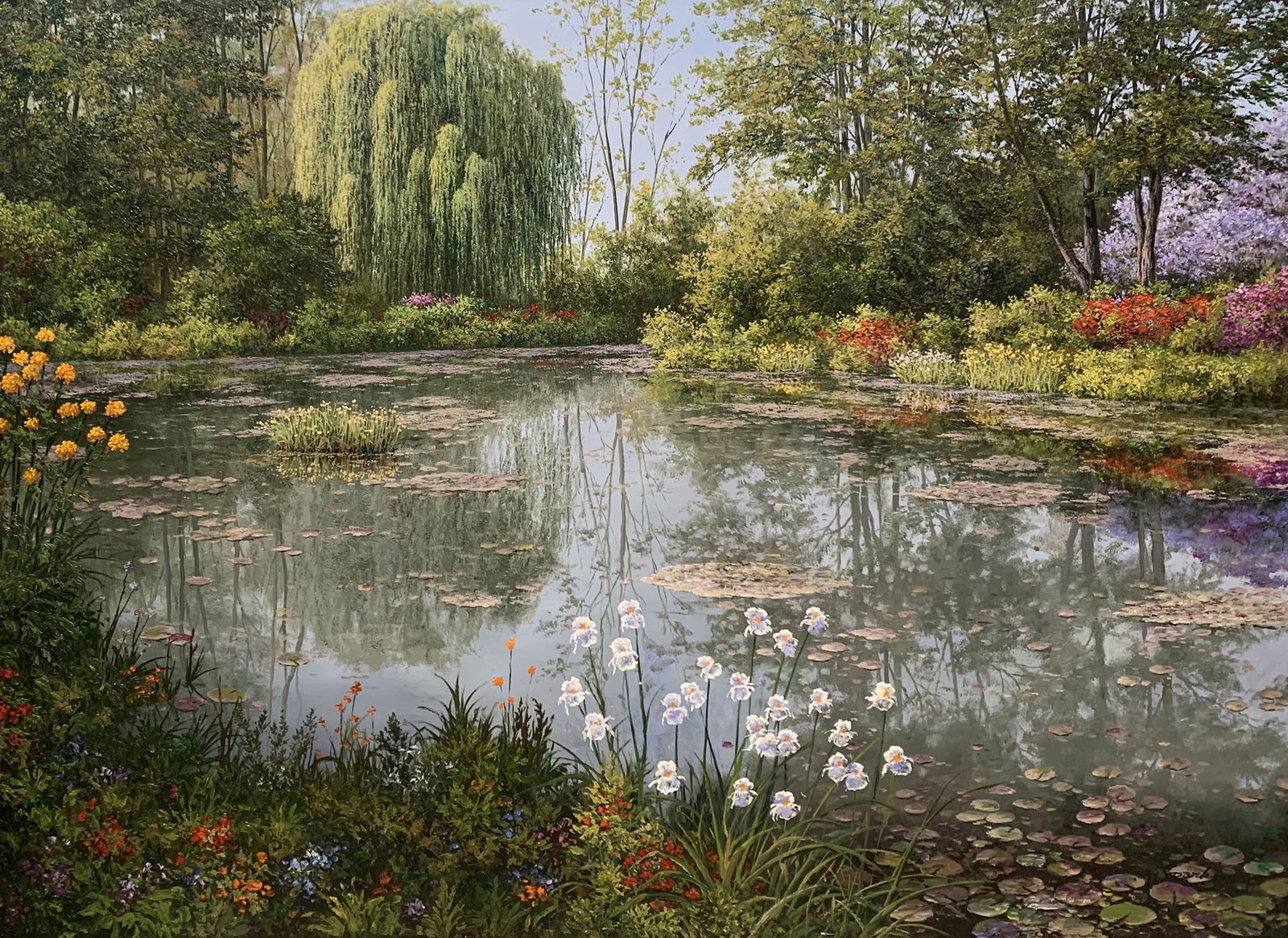 M.S. Park - 'The Secret Garden' - Oil on Canvas - Large Original (1 of 5)
