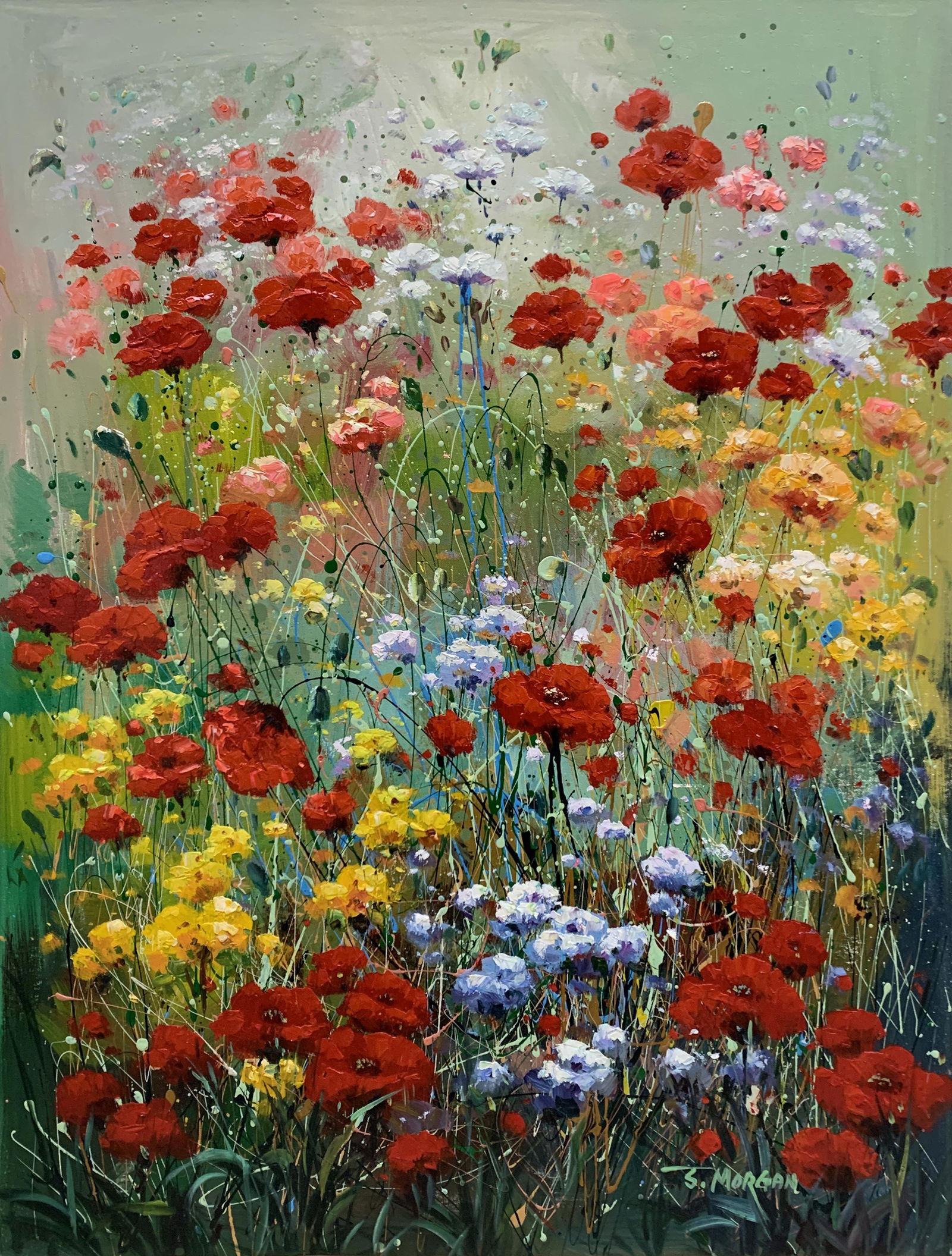 J. Morgan - 'Fields of Harmony II' - Oil on Canvas - Original (1 of 5)