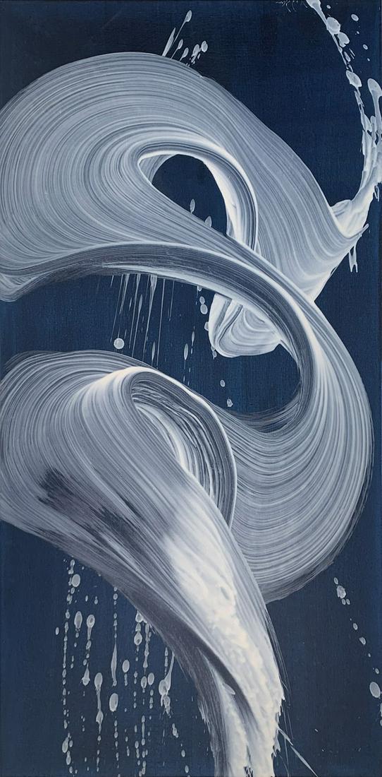 Antonion Velfin - 'White Cascade I' - Oil on Canvas - Original (1 of 6)