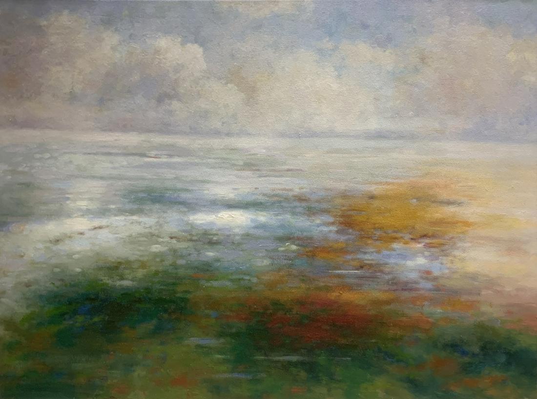David Humphrey ‘Coastal View’ Original Signed Painting – 40x30: Artist: David Humphrey Title: Coastal View Medium: Original Oil on Canvas Size: 40” x 30” Signature: Signed by the artist in the lower margins Original oil seascape landscape on canvas 