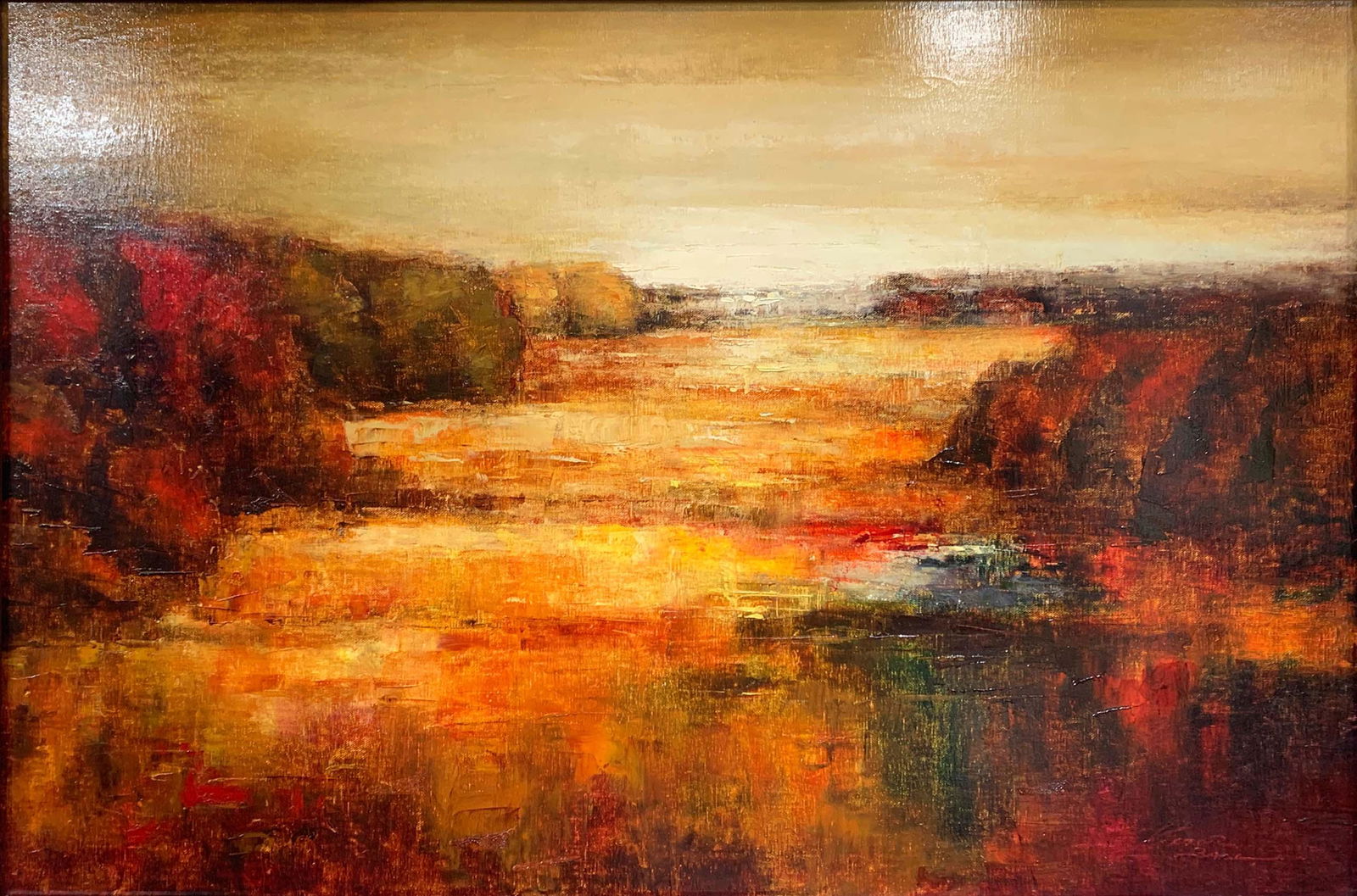 Victor Ball ‘Fields of Gold’ Original Signed Painting – 36x24 (1 of 5)