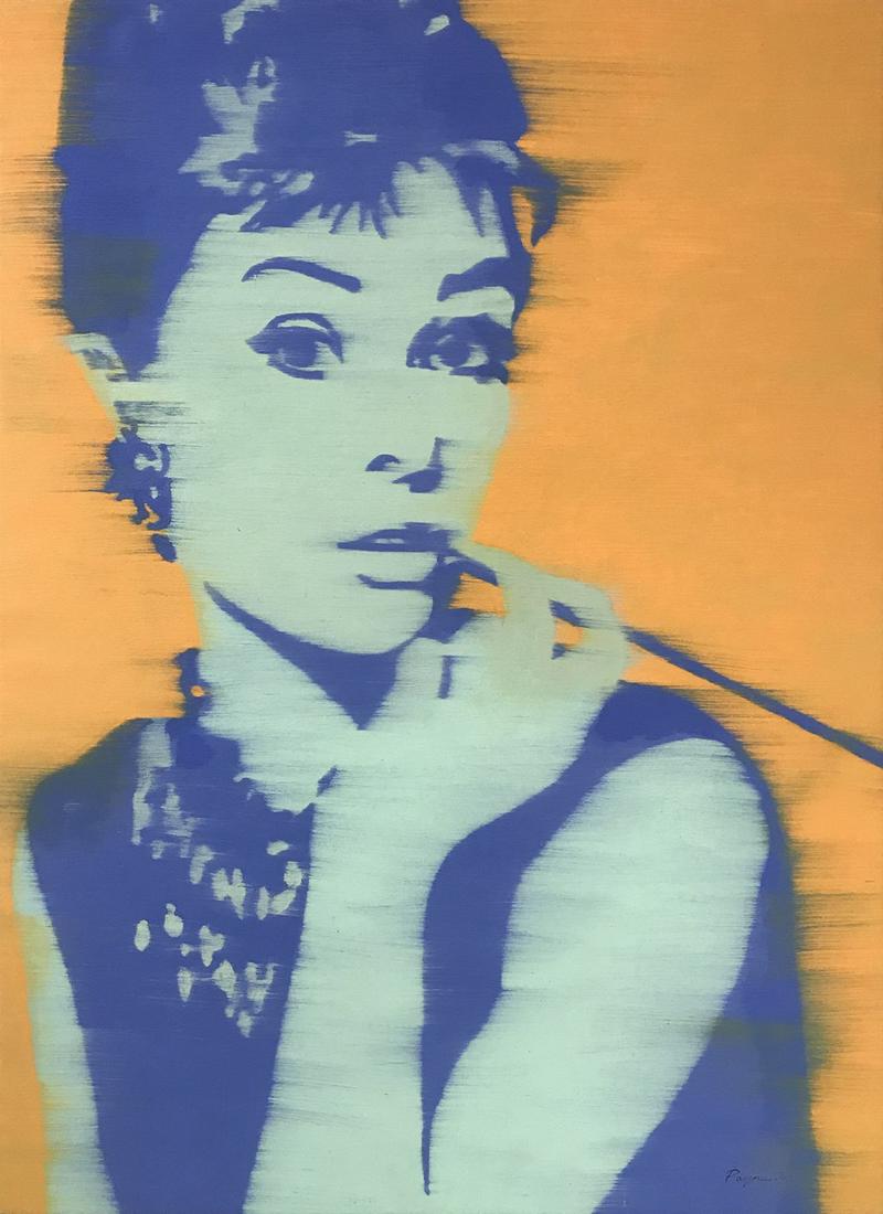 Payne G. ‘Audrey Hepburn’ Original Signed Painting – 32.5x44.5 (1 of 5)