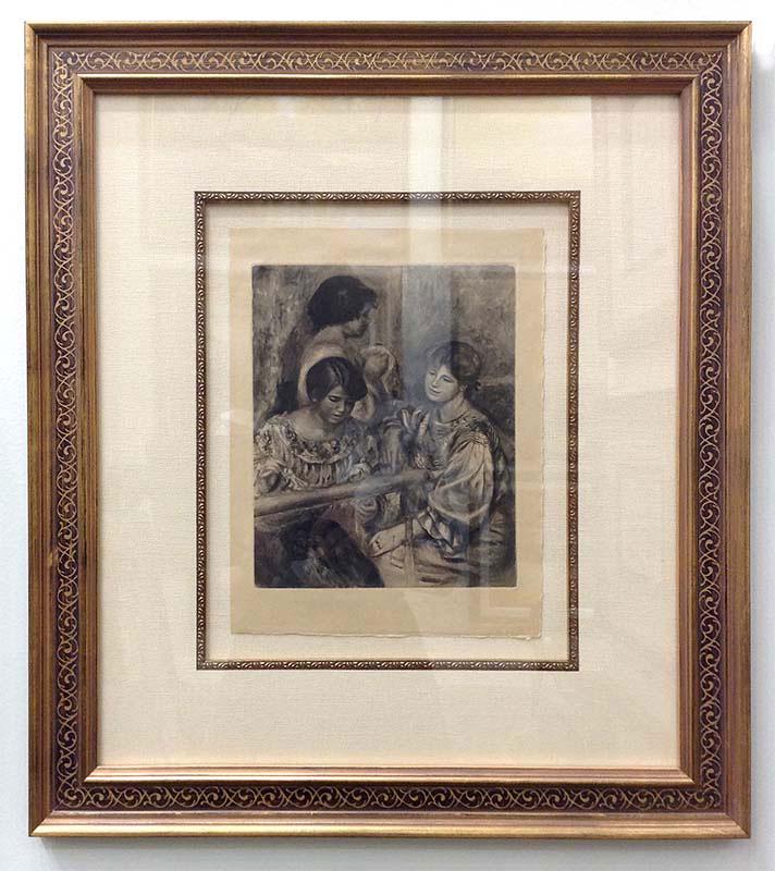 Pierre Auguste Renoir ‘Les Brodeuses’ Original Heliogravure– 22x25 (1 of 5)