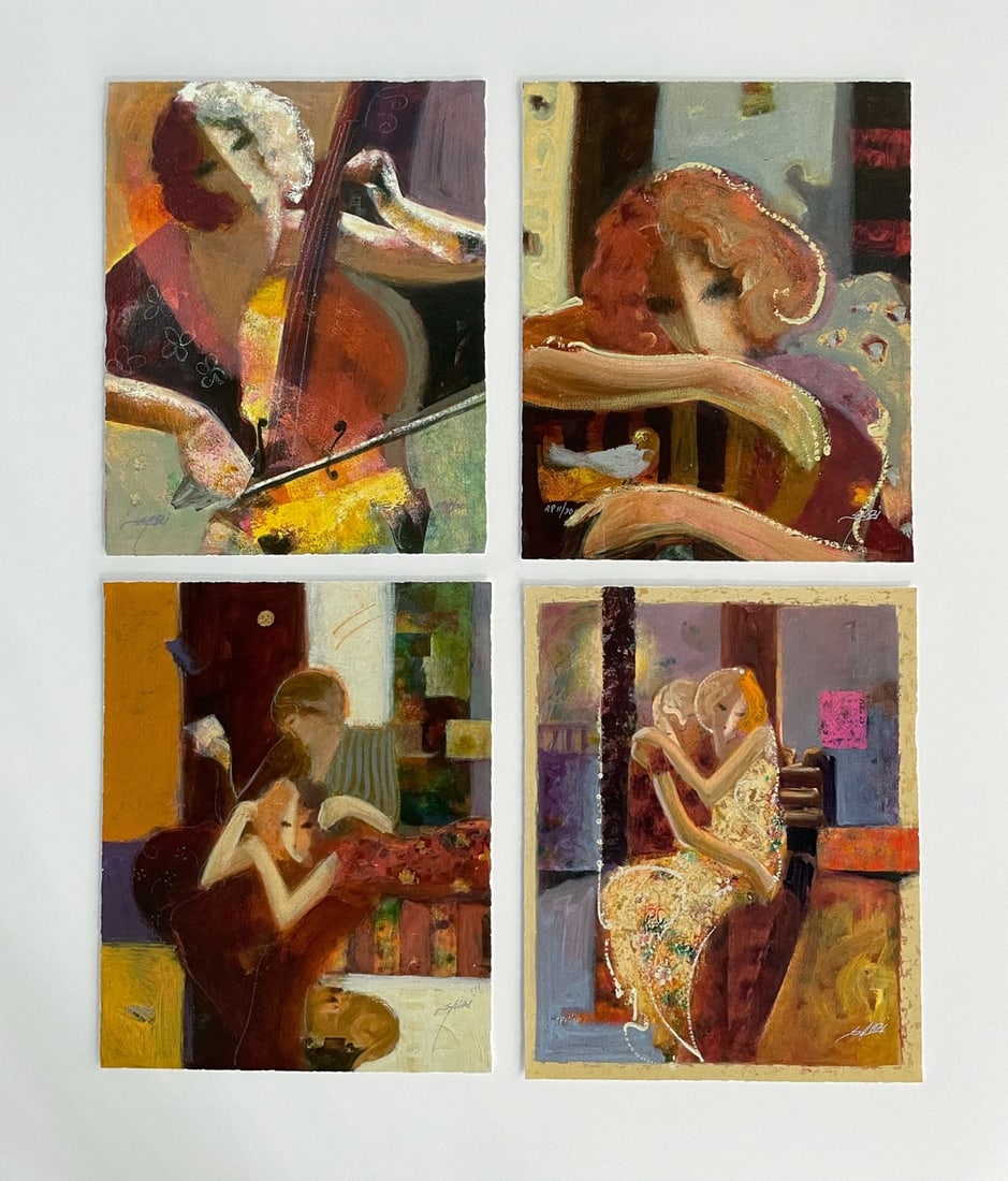 Mahmood Sabzi ‘Lyrical Suite’ (Set of 4) Signed & Numbered AP Print – 10x12.5 (1 of 8)