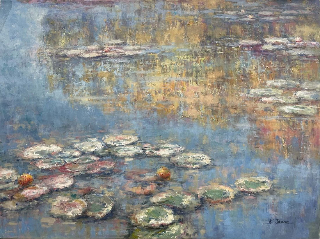 K. Jason ‘Secret Pond I’ Large Original Signed Painting – 48x36 (1 of 6)