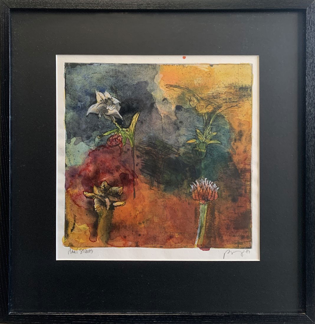 Bob Nugent ‘Plant Studies’ Original Signed Watercolor – 19x20 (1 of 4)