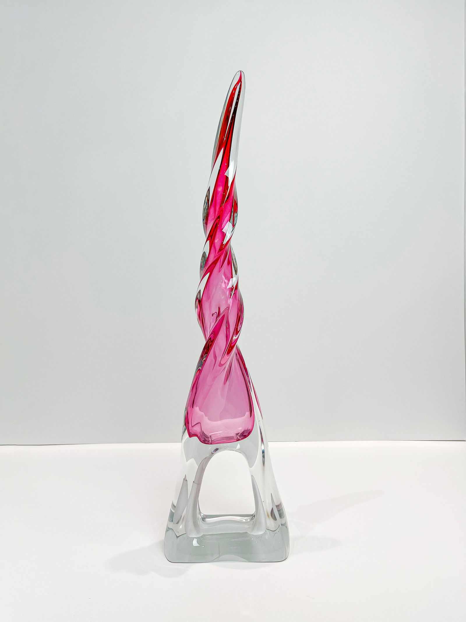 With a Twist - Glass Crystal Sculpture - 6.5x24x3 (1 of 8)
