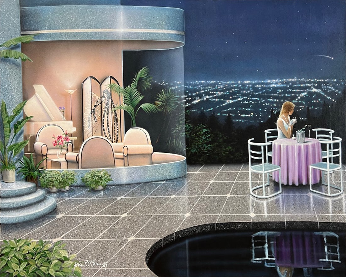 John P. O’Brien ‘Anticipation’ Framed Original Signed Painting – 53.5x42 (1 of 9)