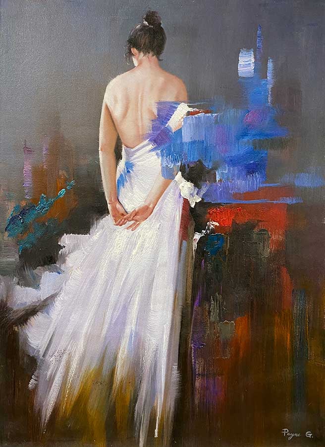 Payne G. 30x40 Original Female Figure Painting (1 of 5)