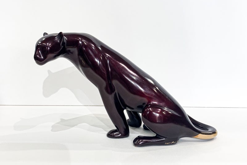 Loet Vanderveen 'Mountain Lion" 5x9 Signed & Numbered Bronze Sculpture (1 of 4)