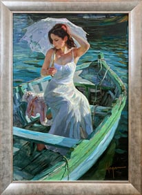 Vladimire Volegov 30x41 Framed Limited Edition Figure Painting