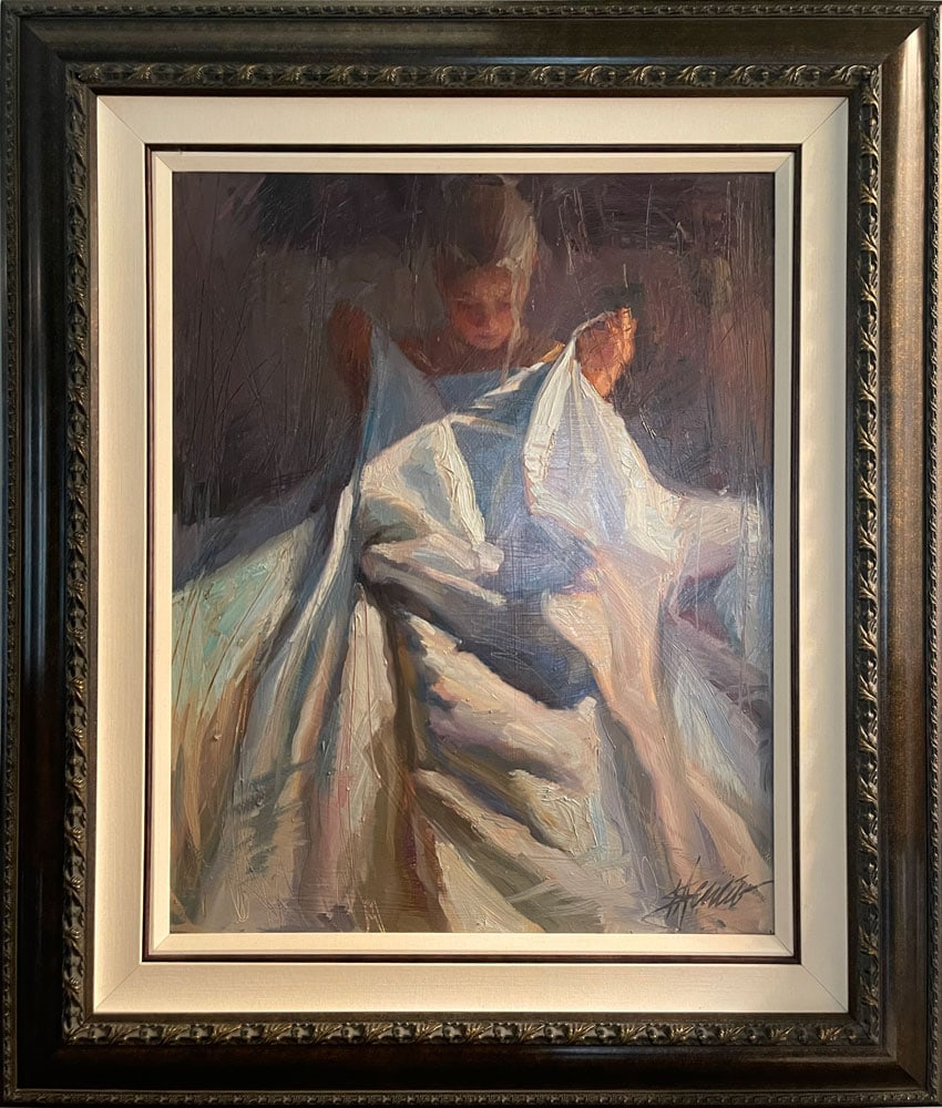 Henry Asencio 45x53 Framed Original Signed Painting (1 of 6)
