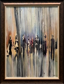 Pietro Adamo 36.5x46.5 Framed Original Signed Painting