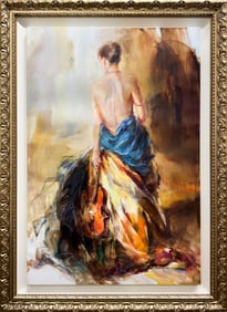 Anna Razumovskaya 40.5x55.5 Framed Hand-Signed Embellished LE