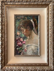 Jose Royo 24x31 Framed Original Signed Painting