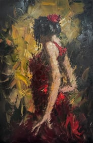Merida Josiah Large 46x70 Original Painting on Canvas