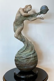 Martin Eichinger 48h Gaias Breath Signed Bronze Sculpture