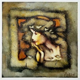 David Martin 18x18 Original Painting on Paper