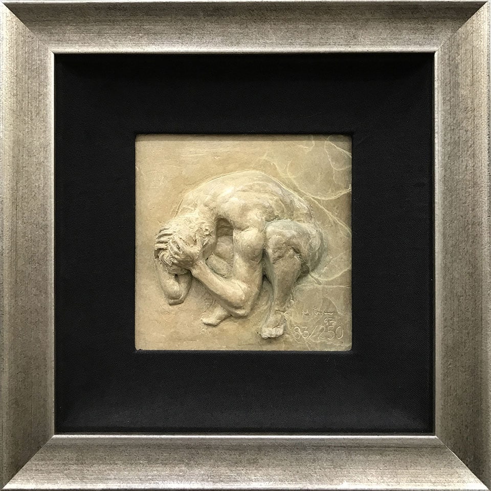 Nguyen Tuan 13x13 Framed Bronze Relief Sculpture (1 of 6)