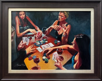 Gabe Leonard 37.5x30 Framed RARE Hand Signed & Numbered LE