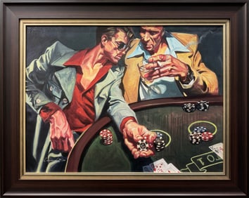 Gabe Leonard 39x31 Framed RARE Hand Signed & Numbered LE