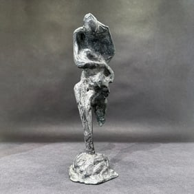 Hanna Stiebel 9x3.5 Abstract Bronze Sculpture