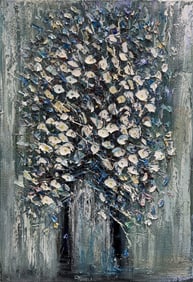 Konstantin Savchenko 24x36 Original Textured Floral Painting